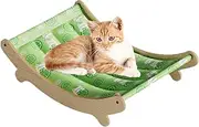 Indoor Cats Hammock - Cat Scratcher Bed | Cat Hammock Bed with Sisal Scratching Posts | Cooling Washable Cat Bed | Pet Hammocks for Floor Outdoor Bedroom Balcony Offices Apartment Corner Living Room I