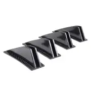 Car Rear Bumper Modified Kit Lip Diffuser Decor Spoiler Fins Carbon Fiber Look (for: Audi)