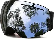 Juli Ski Goggles,Winter Snow Sports Snowboard Goggles with Anti-Fog UV Protection Interchangeable Spherical Dual Lens for Men Women & Youth Snowmobile Skiing Skating …