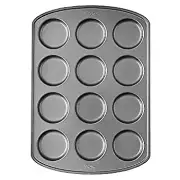 12 Cavity, Premium Non-Stick Steel Cupcake and Muffin Pan, Muffin Top Size