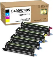 108R01121 Versalink C400 C405 Drum Unit Replacement for Xerox Phaser 6600 6655 Versalink C400 C405 Printer(4Pack-Black Cyan Magenta Yellow)