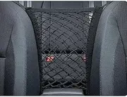 Qaziuy Car mesh Bag, Storage net for Front Seats, car Safety net for Dogs, mesh Pocket for The backrest to Avoid disturbances from Pets and Children