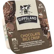 Gippsland Dairy Yoghurt & Mix Ins Chocolate Rice Crisp 140g