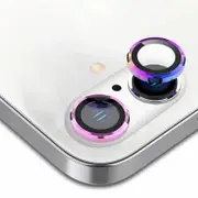 Tough On iPhone 16 / iPhone 16 Plus Camera lens Protector Tempered Glass Individual Ring Iridescent