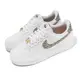 Nike 休閒鞋 Wmns Air Force 1 LX 女鞋 男鞋 白 卡其 AF1 籃網格 DZ2709-100