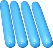 ZCYSRLQIN 4 Pcs Pool Inflatable Noodle 42 inch Blow up Inflatable Pool Sticks PVC Float Outdoor Water Games for Adult Swimming Pools Beach Lake Party (Blue)