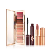 [Charlottes] Pillow Talk Happiness Makeup Kit – Eyeshadow Palette, Mascara & Nude-pink Lipstick | Charlotte Tilbury