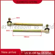 1 Pair 190mm M10 Steering Shaft Tie Rod Ball Joint For ATV Buggy Kart Quad Bike