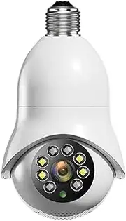 E27 5G Bulb Surveillance Camera WiFi Indoor Video Cam Home Security Monitor Night Vision Color Automatic Human Tracking Cam
