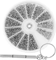FOYTOKI Comprehensive Repair Kit 1 Set of Small Screws Nuts for Glasses Watches Micro Size for Tiny Screwdriver Needs