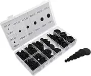 MUCKLILY 170pcs Rubber Grommet Kit Wire Sealing for Electrical Boxes Home Office Cable Management