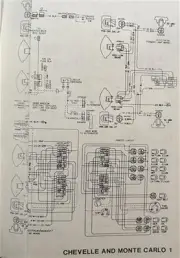 1977 Chevy Malibu and Monte Carlo Wiring Diagram Chevrolet Chevelle Electrical
