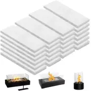 5/24x Tabletop Fire Pit Ceramic Wool Wick Time, Table Top Firepit Sponge Cotton
