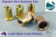 Qty 145 M4 M5 M6 M8 Nutserts Zinc Plated Steel Rivet Nut Nutsert Rivnut
