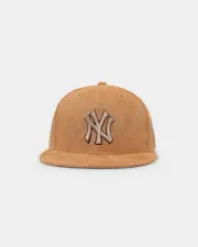 [New Era] New Era New York Yankees 'Wheat/brown/gold' Suede 59fifty Fitted Wheat - Size 712 712 Wheat