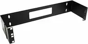 StarTech.com 2U 19-Inch Hinged Wall Mount Bracket for Patch Panels, WALLMOUNTH2 (Black)