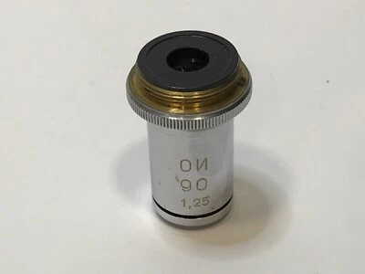for a Microscope, Lens for a Microscope Immersion OI 90 / 1,25 LOMO