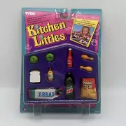 1995 TYCO Kitchen Littles Picnic NEW RARE Chicken Fruit Chips Bread Soda +