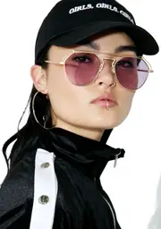 [YHF] Violet Stephanie Matte Sunglasses
