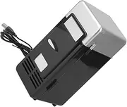 Generic Car Home USB Mini Refrigerator: Portable USB Refrigerator Drinks Cooler, Compact, Eco-Friendly, Effortless Cooling, 19.4 x 9 x 9 cm, Black