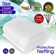 2PCS 6/10M Garden Netting Crops Plant Protect Mesh Net Insect Animal Vegetables