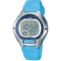 在飛比找蝦皮商城優惠-【CASIO】十年電池電子錶-水藍銀框(LW-200-2B)