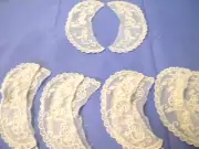 10 pc Small Victorian Style Open Lace Collar Lot Teddy Bear Child Trim Natural