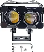 Rrlihjgu LED Motorcycle Spotlight | Super Bright LED Driving Light Motorcycle Spotlight,Double Color Offroad Motorcycle Accessories Fog Light for Truck