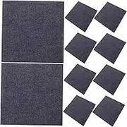 LIFKICH Carpet Tiles Self Adhesive 10 Pack Removable Floor Stickers Easy to Install Decorative Floor Decals for Home