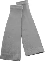 GAROZATION Sports Compression Leg Warmers Calf Socks Stockings Replacement Shin Guard Sleeves Shin Guards Men Calf Sleeves Socks for Sports Running Pressure Socks Leg Sleeve Grey Nylon