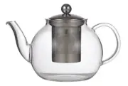 Leaf & Bean Camellia Glass Teapot with Infuser Loose Leaf Tea Maker 1L