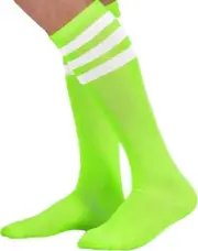 Pear Sox Youth Neon Green 3-Stripe Sock - New