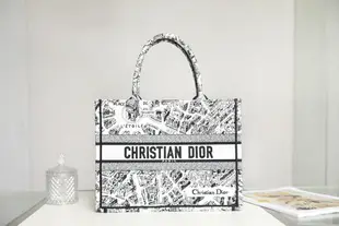 Dior tote 黑白巴黎地圖36