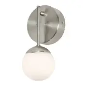 Afx Pearl1LightLEDSconce,SatinNickel,4in PRLS0409L30D1SN Afx PRLS0409L30D1SN