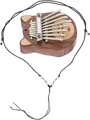 Toddmomy Cartoon Mini Tone Kalimba Thumb Piano Lightweight Musical Instrument for Beginners Easy to Carry for Adults Natural Design for Music Lovers