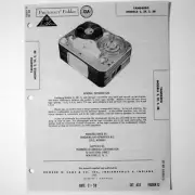 Tandberg Models 2 2F 3 3B Open Reel Tape Deck - SAMS Photofact ™ 1959 - New
