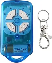 QSDIYRF Gate/Garage Door Remote Compatible with ATA PTX-4 SecuraCode Garage Remote 433.92MHz Rolling Code 4-Channel Comes with Keychain (Blue, 1 Pack)