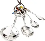 GANZ 4 Piece MEASURING SPOONS Enamel BIRDS Branches