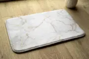 Bathroom Rug Anti-Slip Super Soft Absorbent - 90x60 cm - Light marble