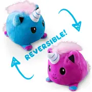 Reversible Unicorn Plushie Purple And Blue