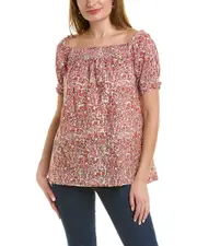 Pomegranate Puff Blouse