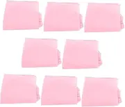 BESPORTBLE 8pcs Beauty Dress Accessories Bathroom Cup Automatic Drain Dispenser Cleaner Bathmat Toilet Absorbent Shower Bottle Washcloths Bath Tub Sauna Bathrobe Pink Non-Woven Fabric