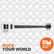 Spector NS Ethos HP 5 Bass Guitar 5-String White Sparkle Gloss w/ EMGs