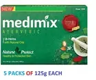 Medimix Ayurvedic Bathing Soap 125g x 5 Bars | Natural Herbal Cleanser |EXP 2026
