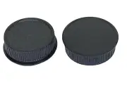 2X Camera Body + Rear Lens Cap For M42 Screw Thread and Lens