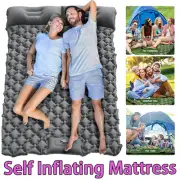 Inflating Mattress Camping Sleeping Mat Single Double Thick Air Bed Pad Hiking
