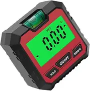 TEHAUX Digital Angle Gauge Auto Masonry Tool Angle and Slope Reading Conversion Easy to Use Backlight Lcd Display