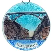 Hoover Dam Christmas Tree Ornament - Art Glass Light Catcher