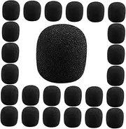 DRESSOOS 50pcs Microphone Windscreen Sponge Covers Durable Mic Covers for Enhanced Voice Clarity for Ktv Stage Performances News Interviews and Outdoor Activities