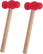 BCOATH 2Pcs Hammer Lightweight Beating Gavel Playthings for Safe Interactive Pretend Play Props for Developmental Learning